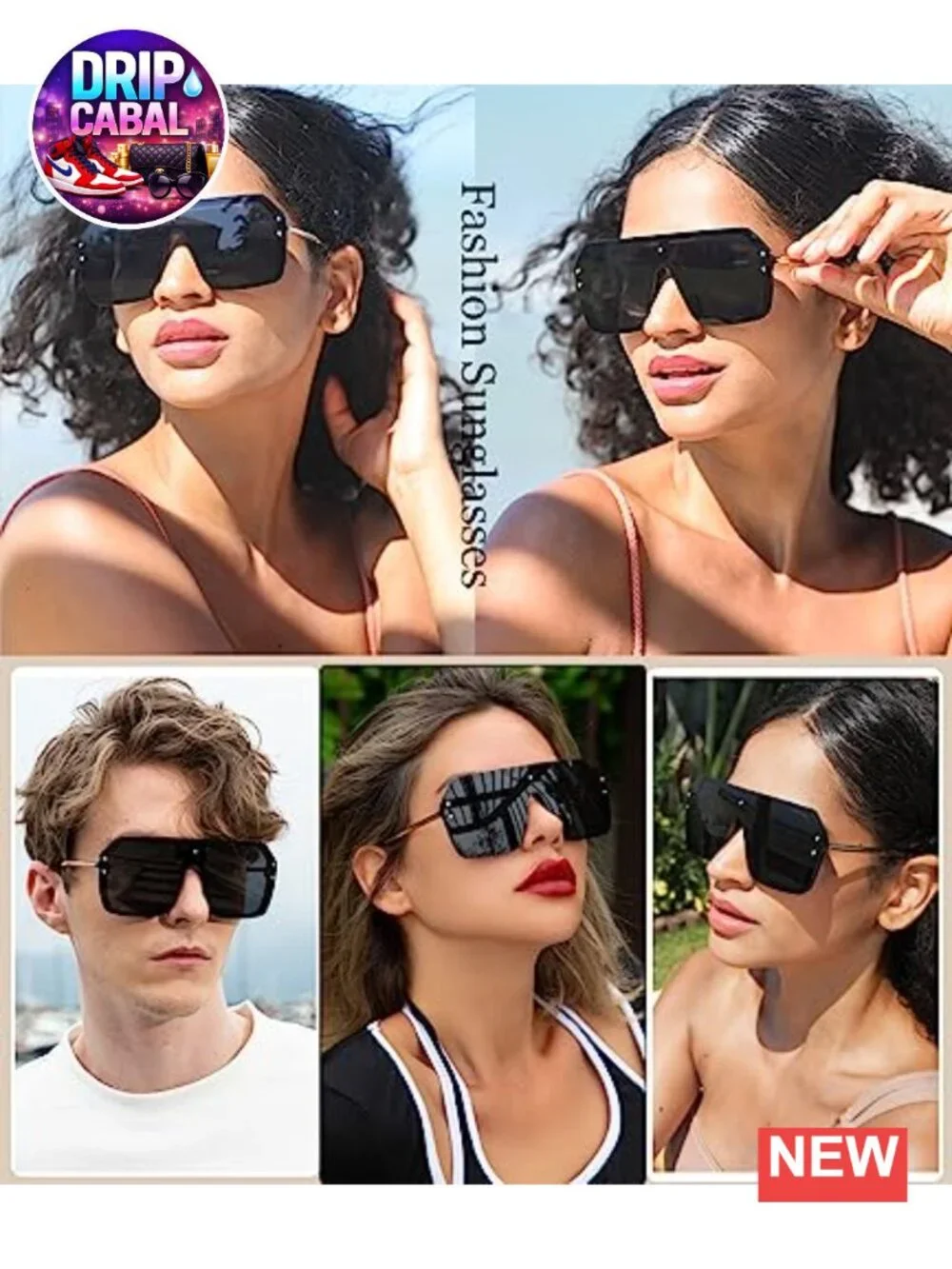 Oversized One Piece Sunglasses for Women Trendy UV400 Protection Shield Style
